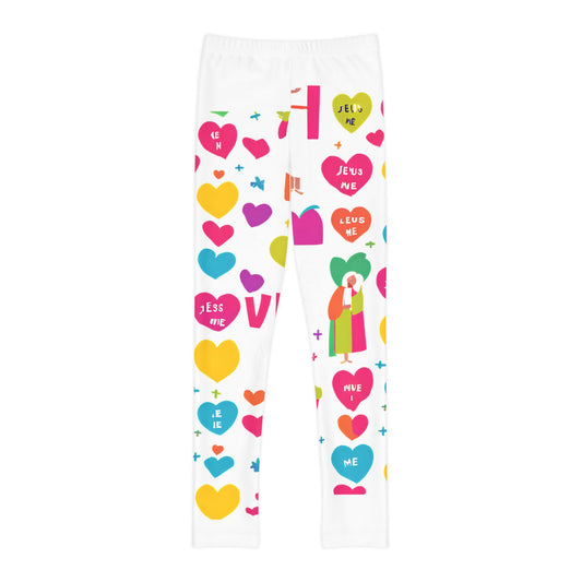 Jesus Loves Me- Full-Length Leggings (AOP)