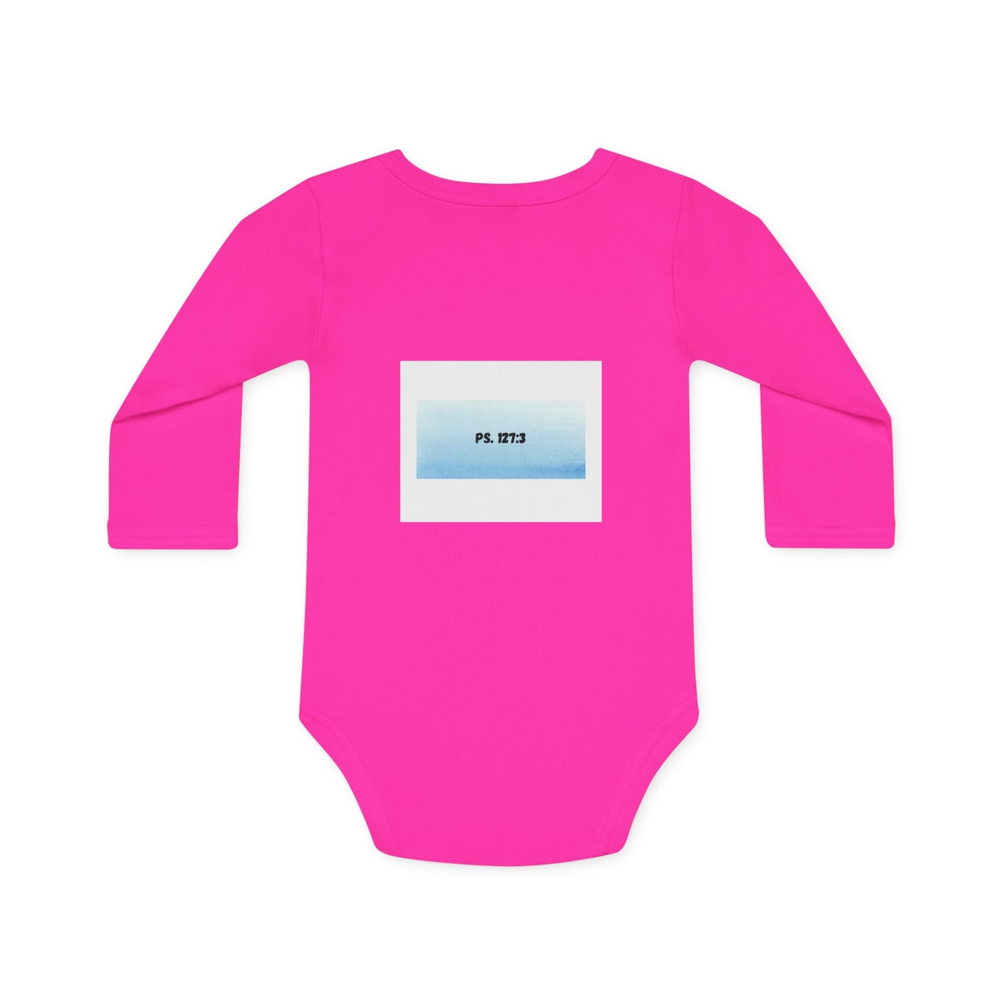 KiddiesVetements Logo - Ps. 127:3 Long-Sleeve Organic Bodysuit