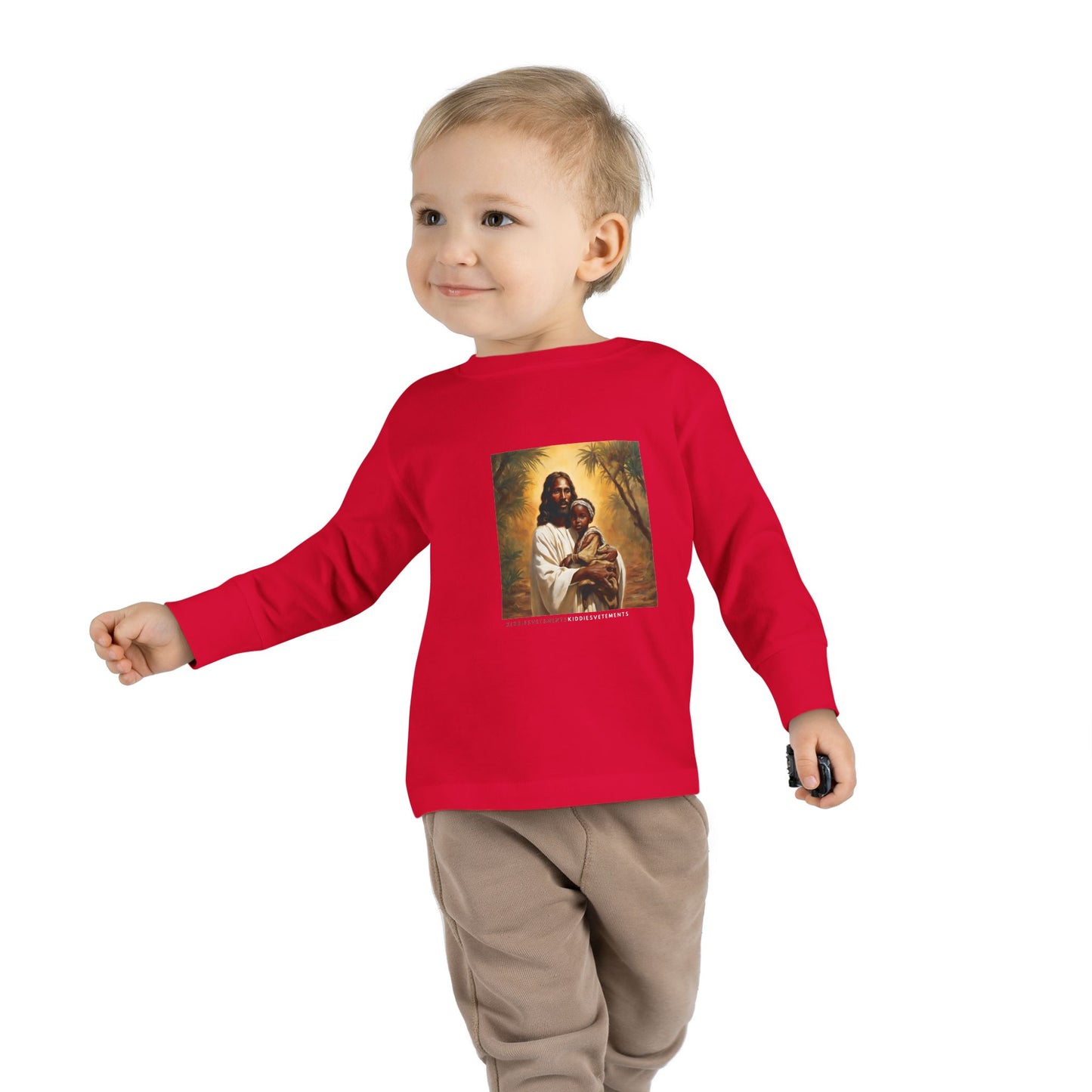 Safe in His Hands-Toddler Long Sleeve Tee