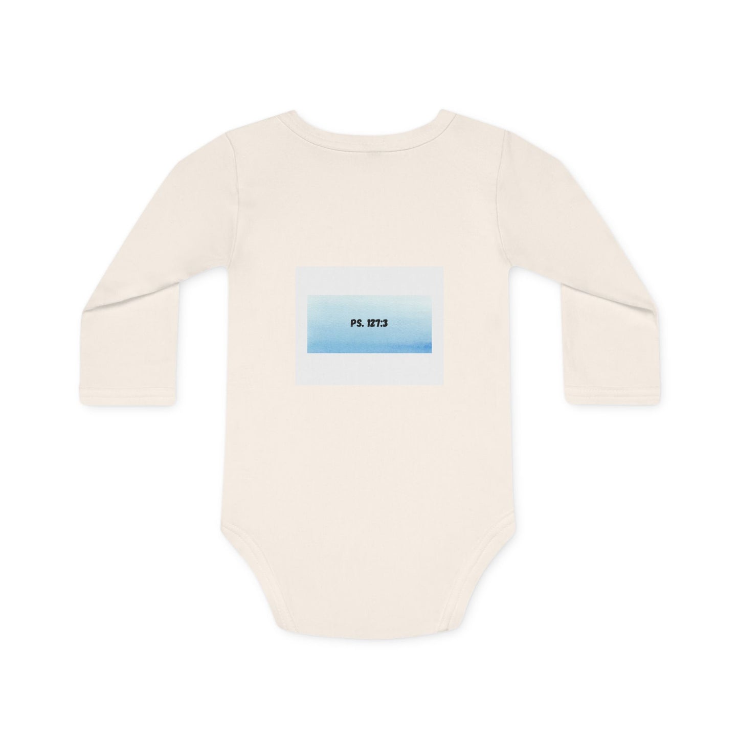 KiddiesVetements Logo - Ps. 127:3 Long-Sleeve Organic Bodysuit