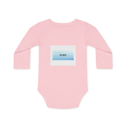 KiddiesVetements Logo - Ps. 127:3 Long-Sleeve Organic Bodysuit