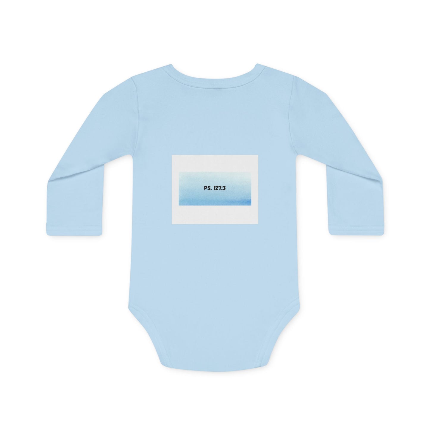 KiddiesVetements Logo - Ps. 127:3 Long-Sleeve Organic Bodysuit