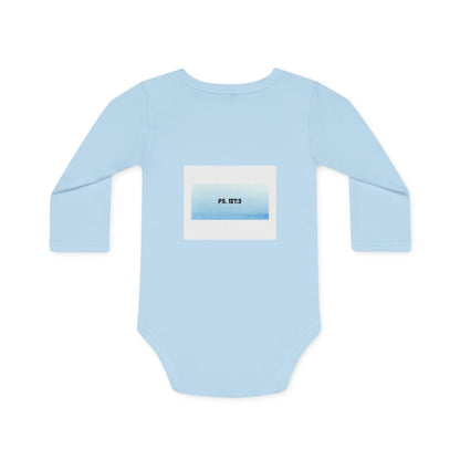 KiddiesVetements Logo - Ps. 127:3 Long-Sleeve Organic Bodysuit