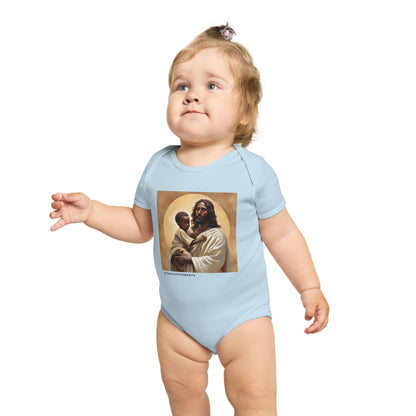 Safe in God's Hands-Short Sleeve Baby Bodysuit