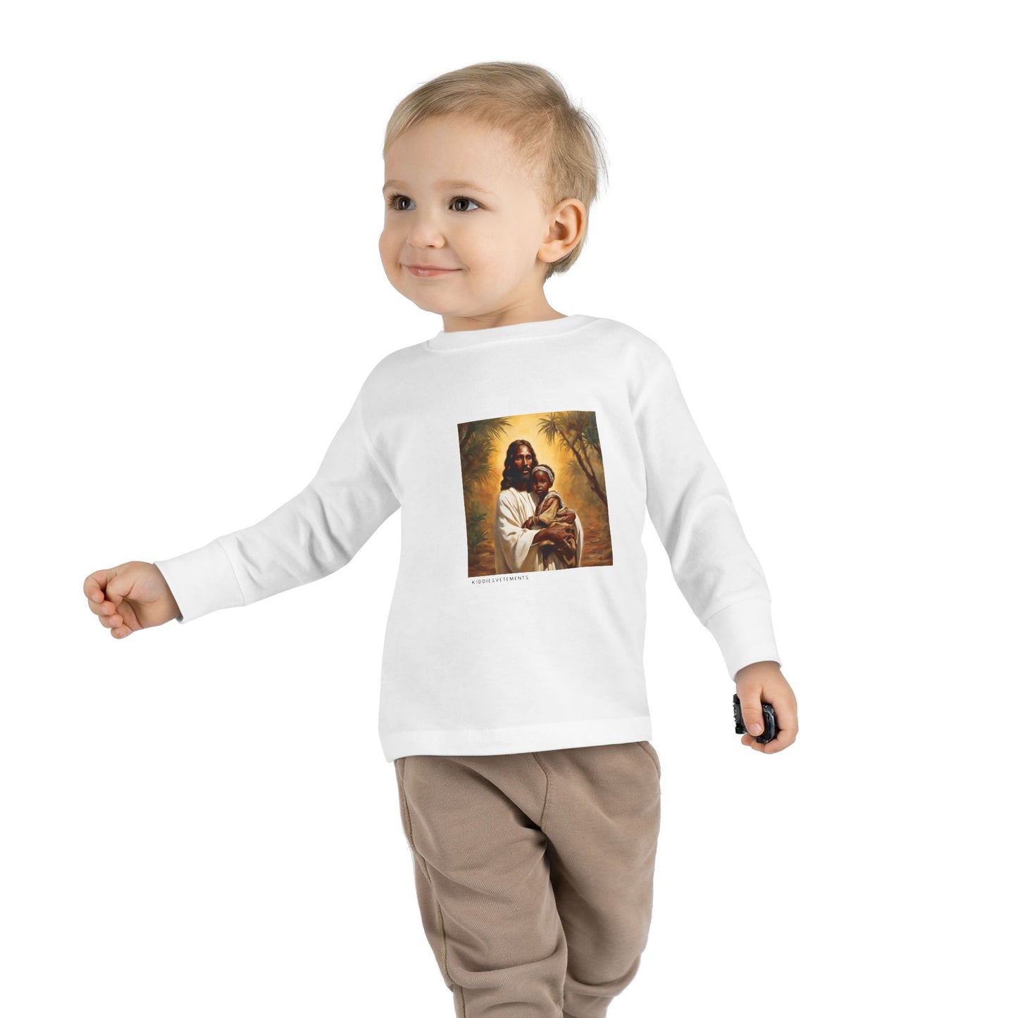 Safe in His Hands-Toddler Long Sleeve Tee