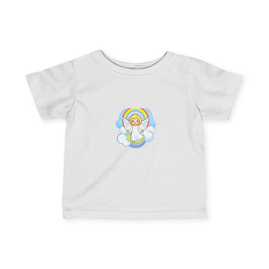 Infant Angel Print  Jersey Tee