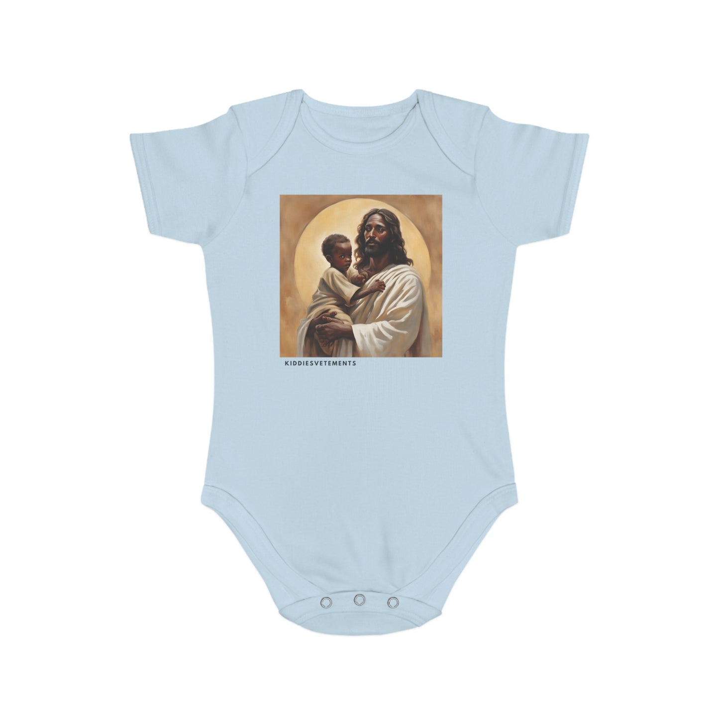 Safe in God's Hands-Short Sleeve Baby Bodysuit