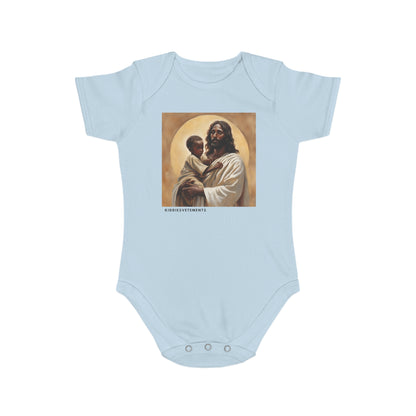 Safe in God's Hands-Short Sleeve Baby Bodysuit