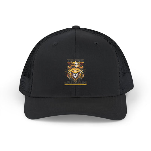 Lion of Judah Custom Embroiderd Snapback Trucker Cap