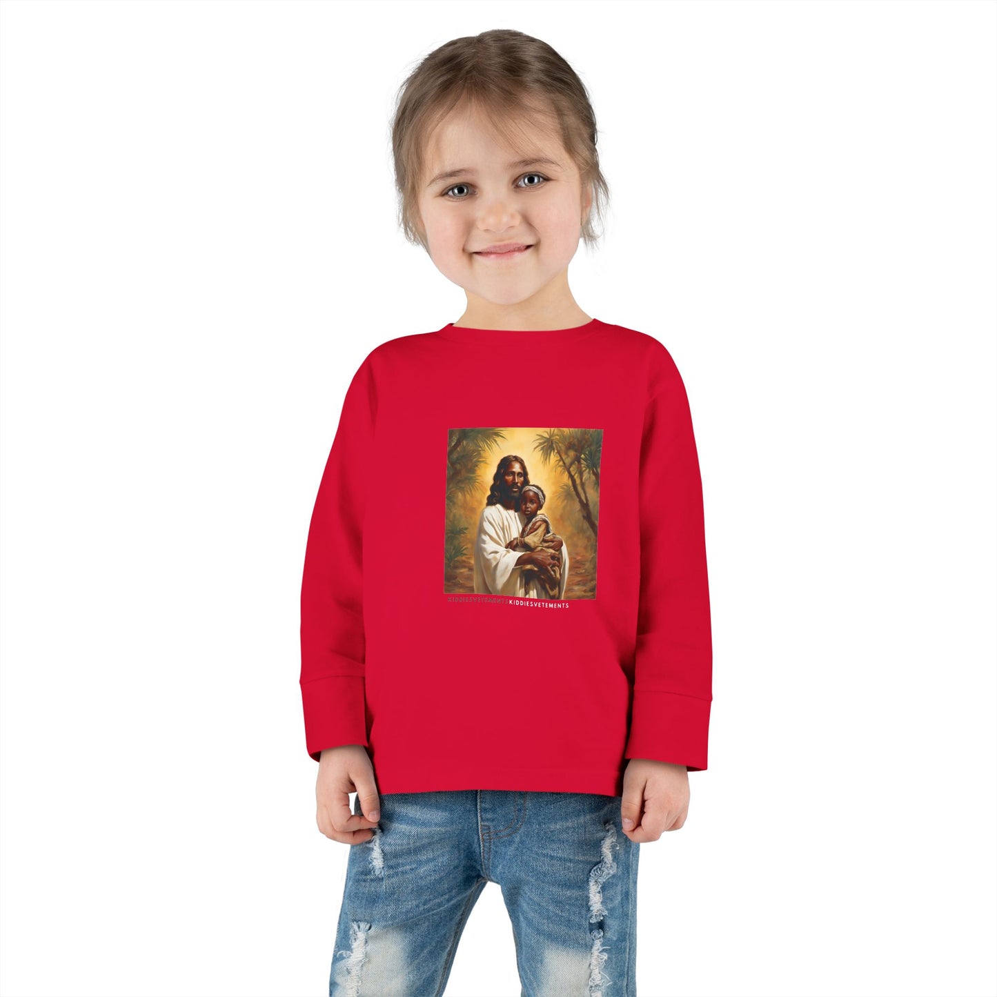 Safe in His Hands-Toddler Long Sleeve Tee