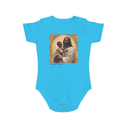 Safe in God's Hands-Short Sleeve Baby Bodysuit