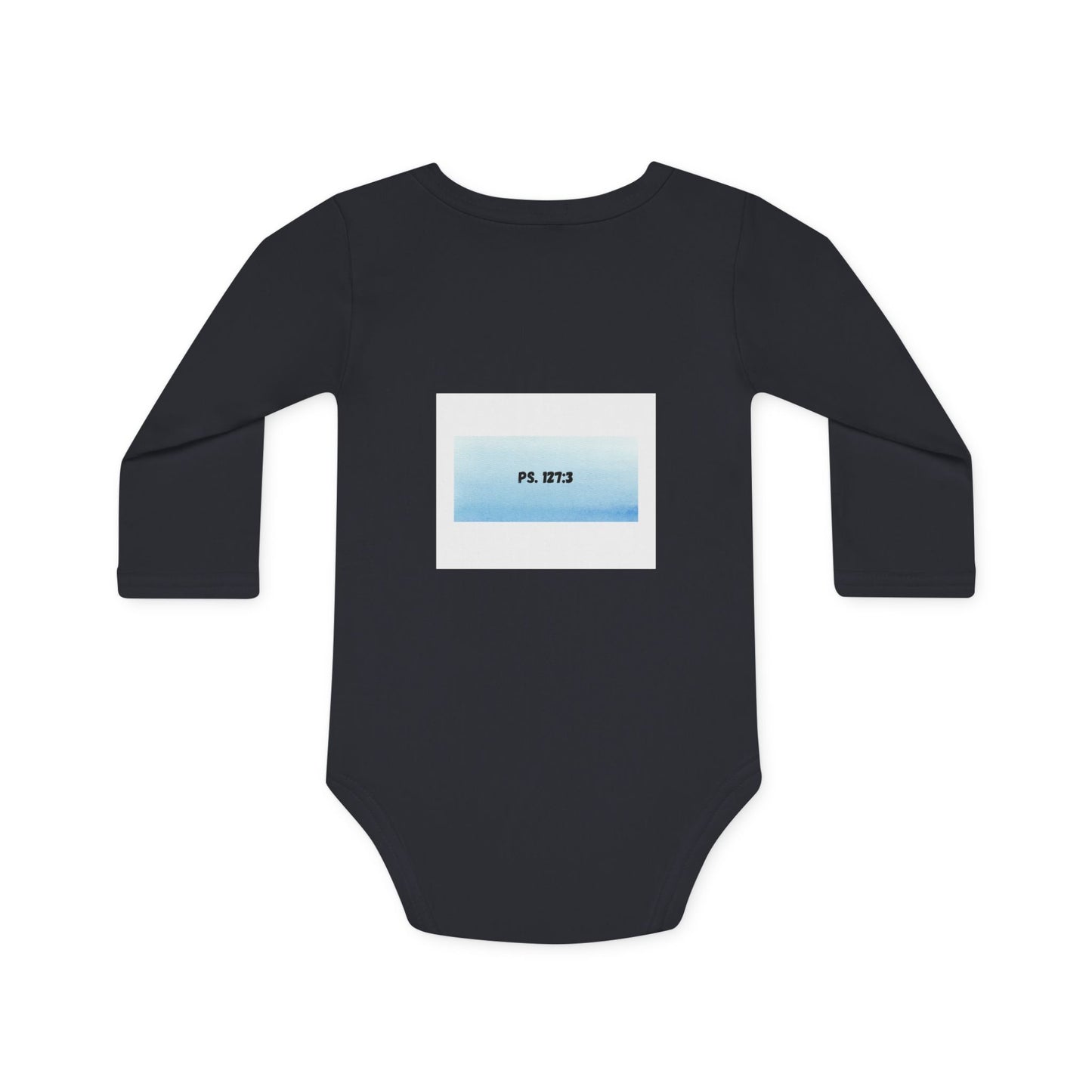 KiddiesVetements Logo - Ps. 127:3 Long-Sleeve Organic Bodysuit