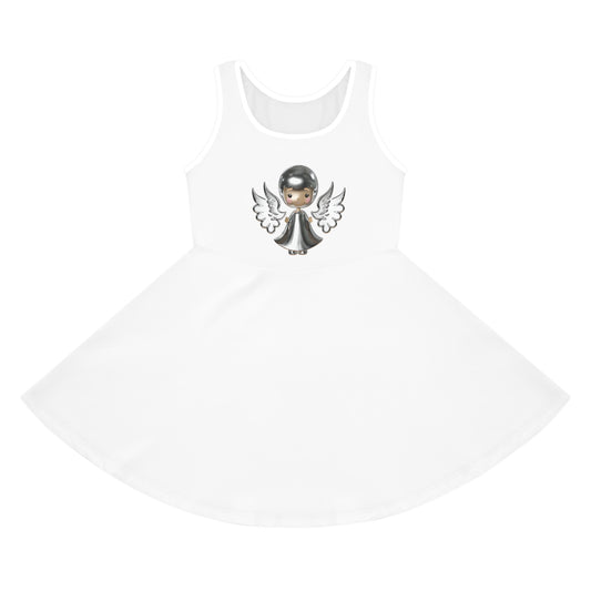 Girls Angel Print Dress