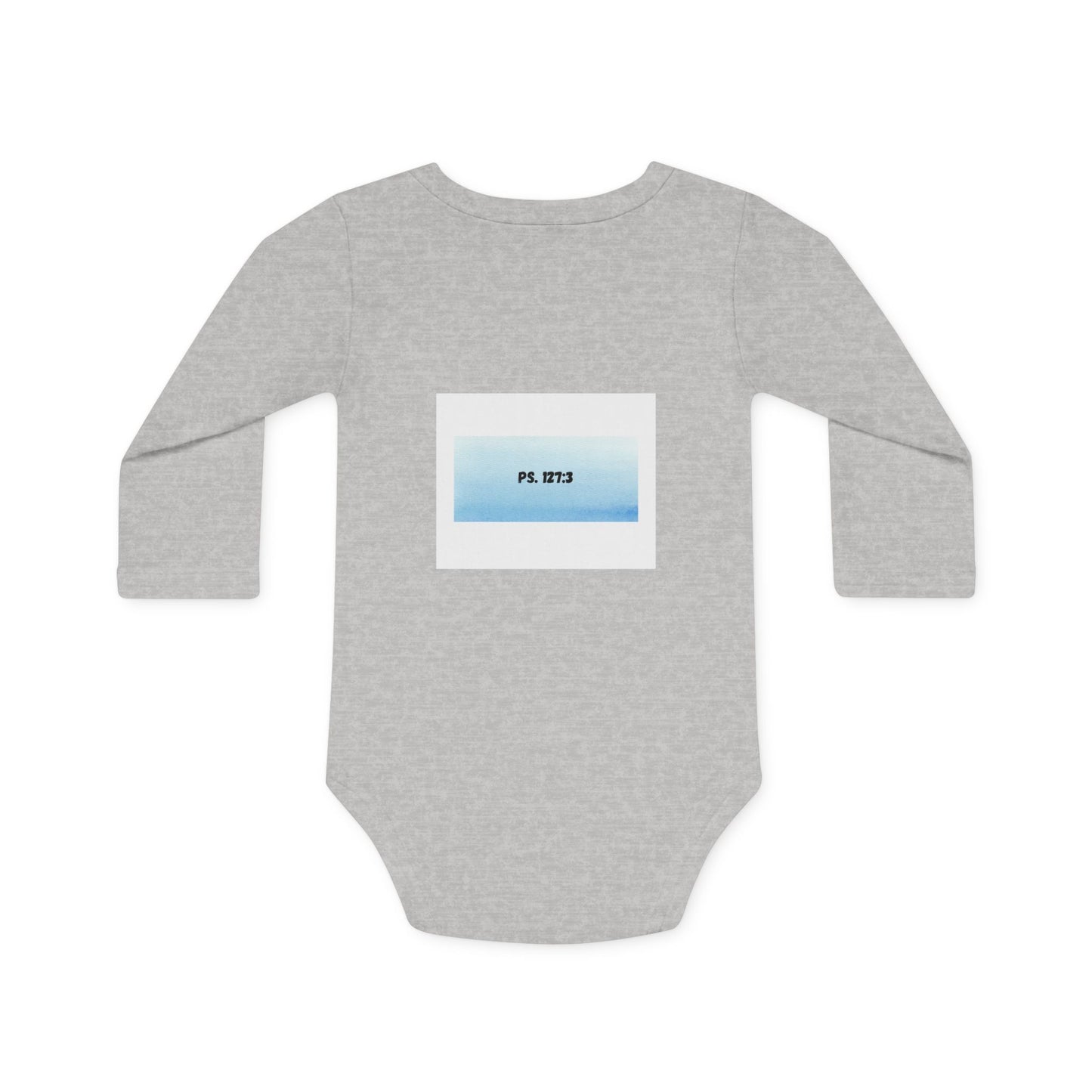 KiddiesVetements Logo - Ps. 127:3 Long-Sleeve Organic Bodysuit