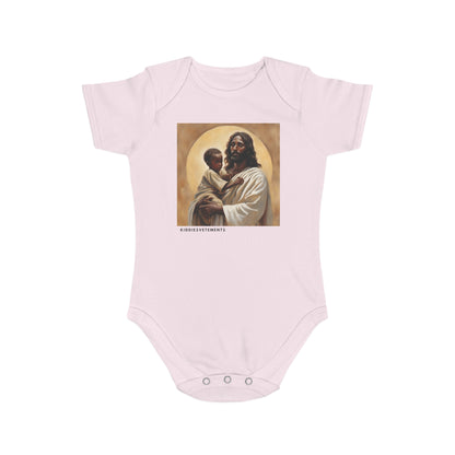 Safe in God's Hands-Short Sleeve Baby Bodysuit