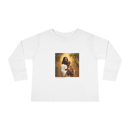 Safe in His Hands-Toddler Long Sleeve Tee