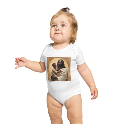 Safe in God's Hands-Short Sleeve Baby Bodysuit