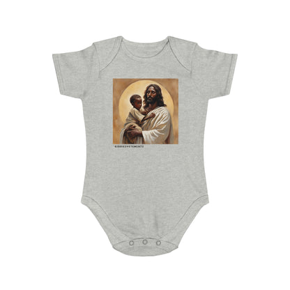 Safe in God's Hands-Short Sleeve Baby Bodysuit